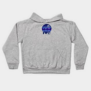 Night mountain adventure Kids Hoodie